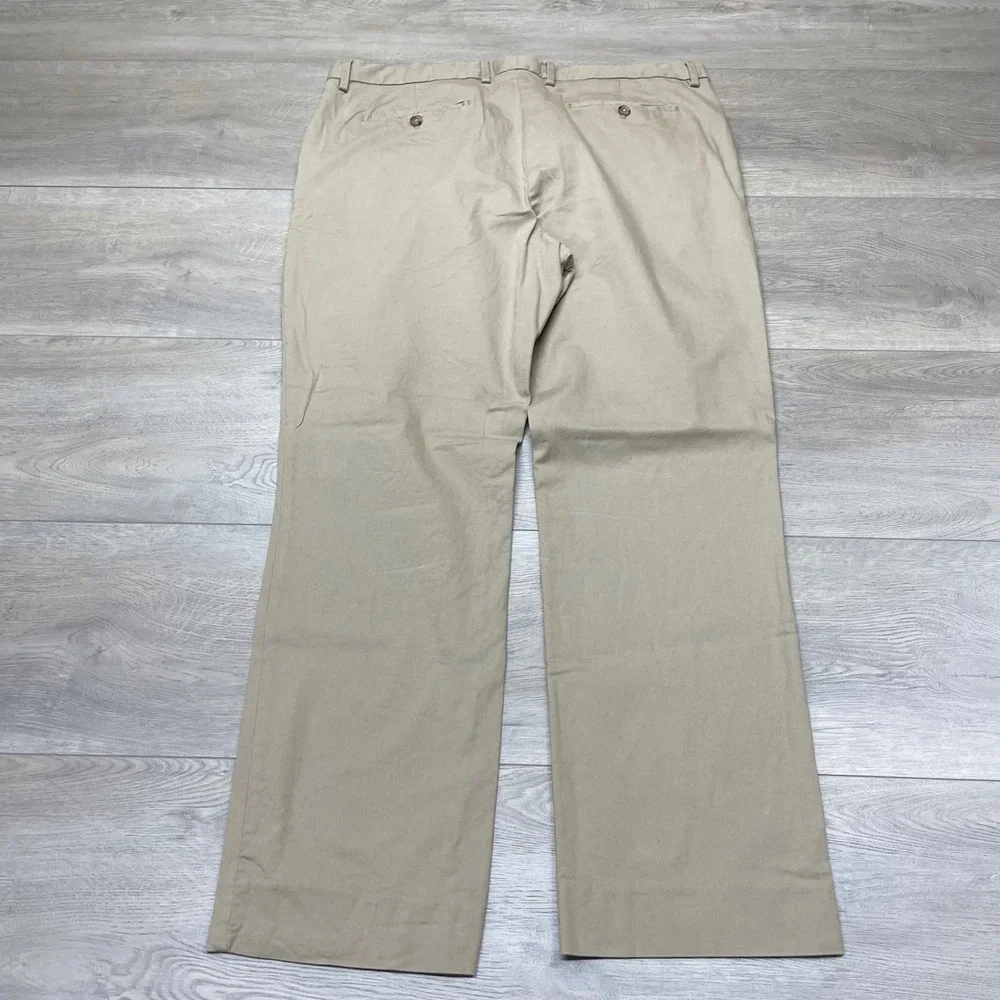 Banana Republic Chino Pants Mens 38x32 Tan Aiden Fit Cotton Modal Stretch